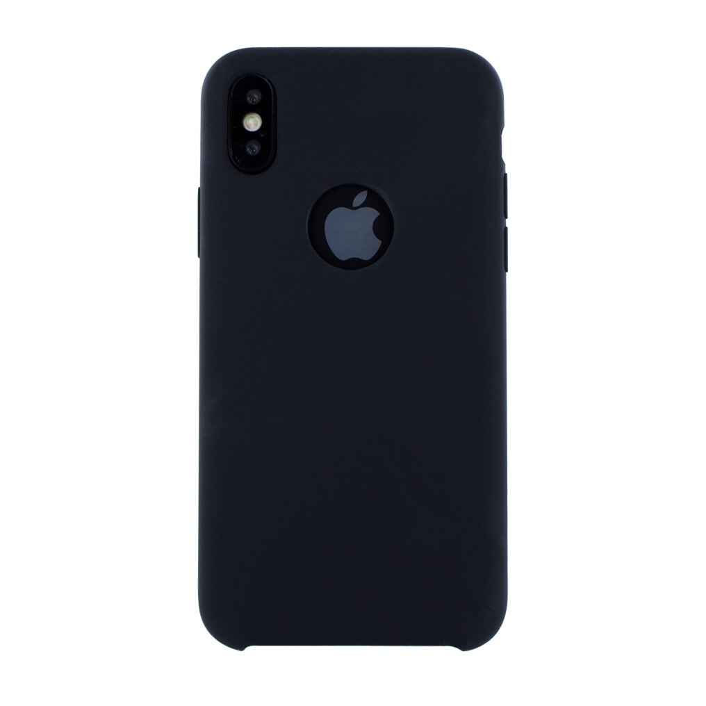 Husa Premium Liquid Silicon iPhone X Black