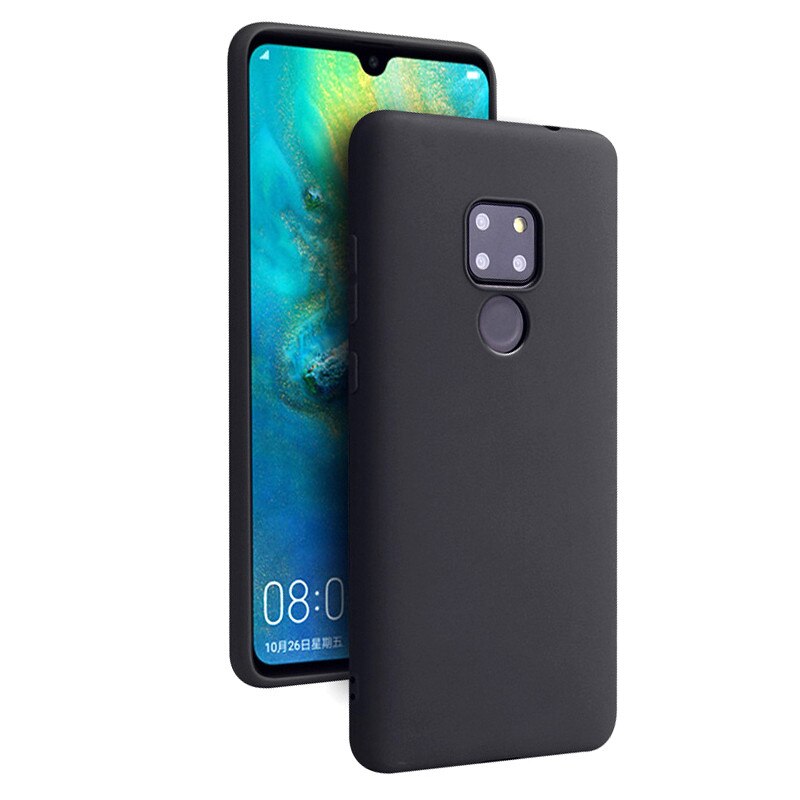 Husa Premium Liquid Silicon Huawei Mate 20 Black