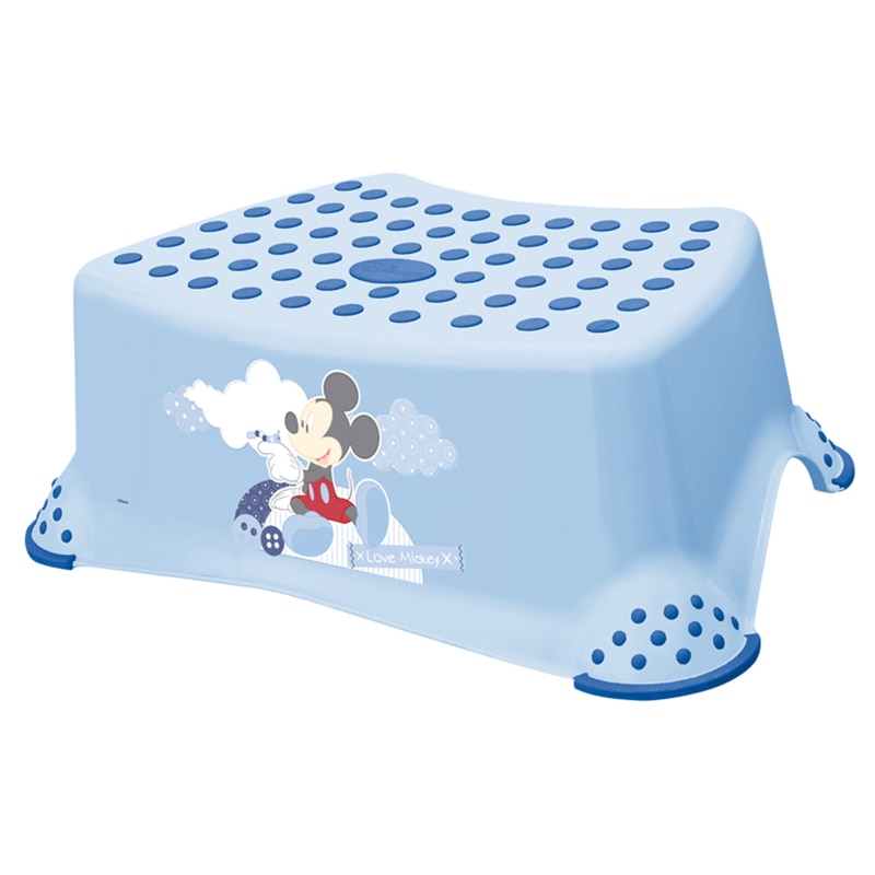 Inaltator baie Disney, antiderapant, 40,5 x 29 x 14 cm, Mickey Mouse Light Blue, Bleu