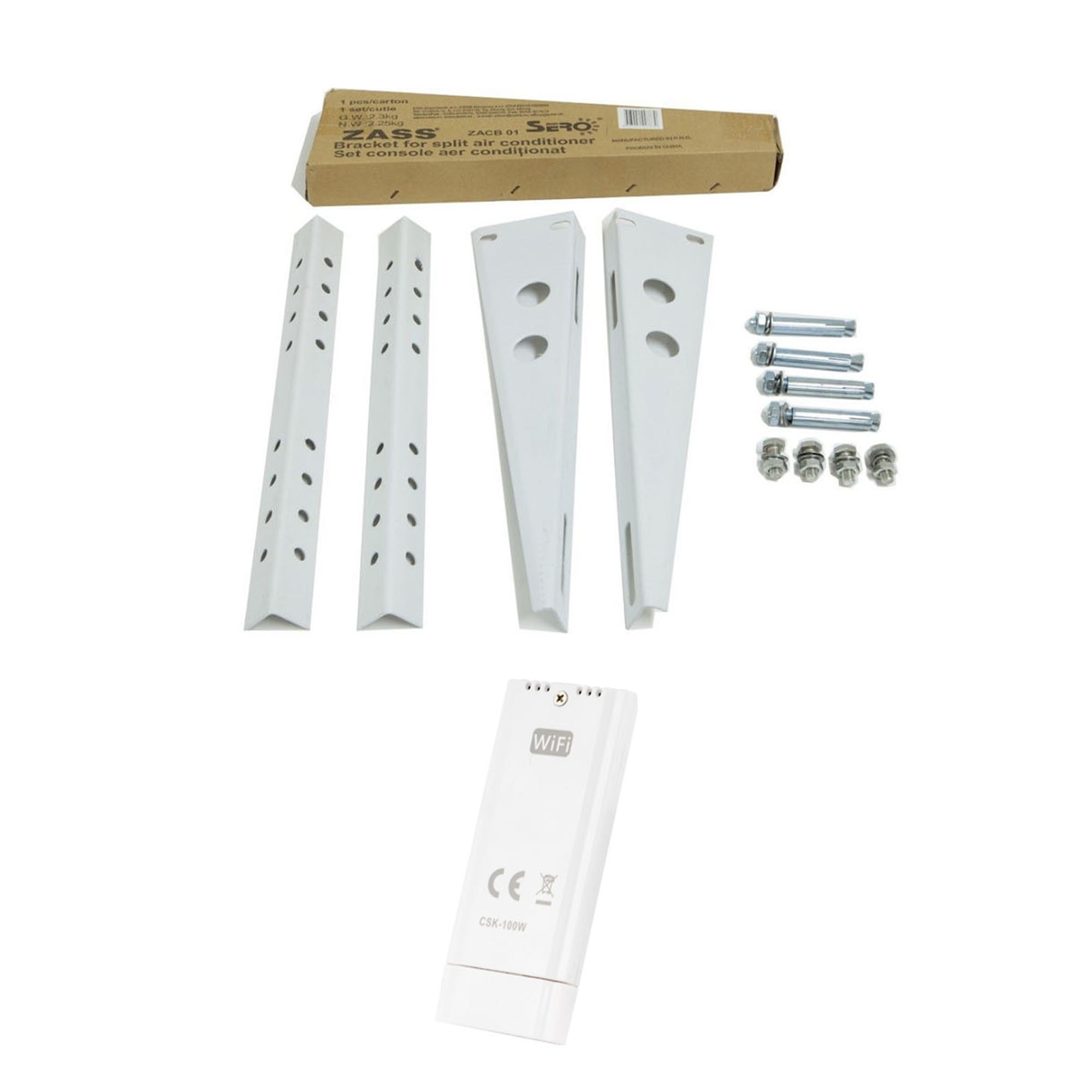 Pachet Modul WiFi Ready Zass ZWM 01compatibil cu modelele de AC ZAC 12 PL/ ZAC 18 PL / ZAC 24 PL cu Console ZACB 01 de prindere unitate exterioara