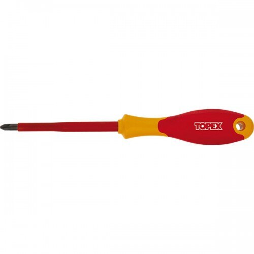 Surubelnita dreapta, tensiune 1000V, 4.0 x 100mm, crom-molibden, Topex