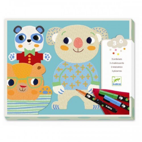 Set planse refolosibile de colorat Cuties, Djeco