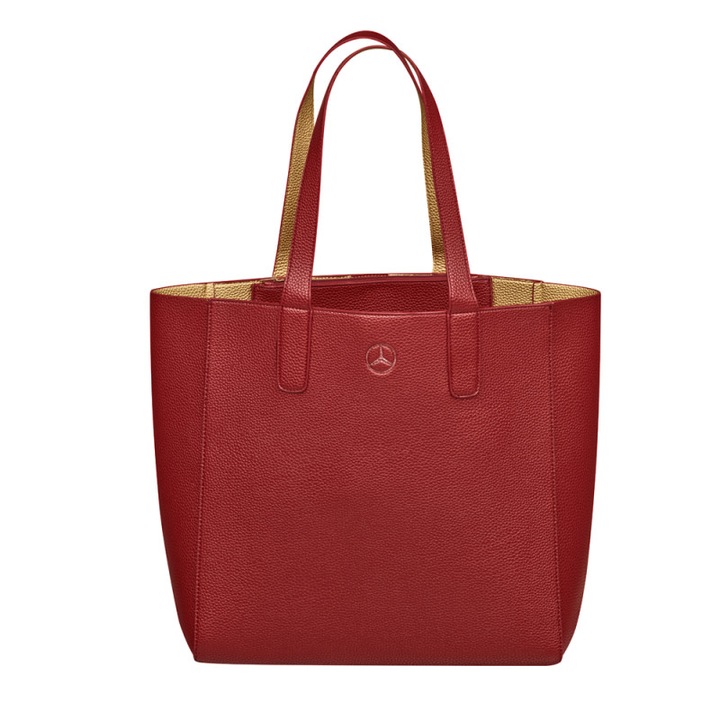 Дамска пазарска чанта Original/OE Mercedes-Benz B66953713, червена, екологична кожа