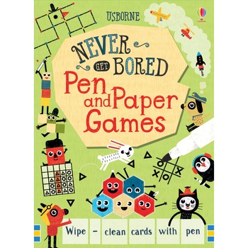 Carte de activitati, ”Pen and Paper Games”, 6 ani +, Usborne Carte de activitati, ”Pen and Paper Games”, 6 ani +, Usborne