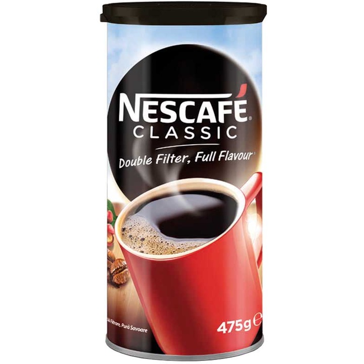 Cafea solubila Nescafe Classic, cutie metalica, 475 g