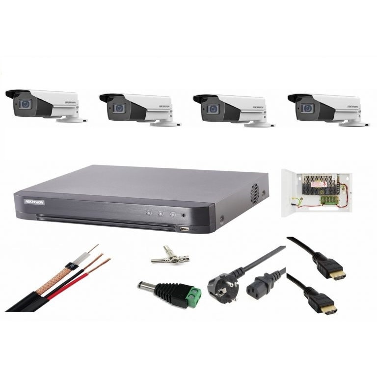 Sistem Supraveghere Video Ultra Profesional 4 Camere Ultra Hd 8 Mp 4k Full Accesorii Live Internet Emag Ro
