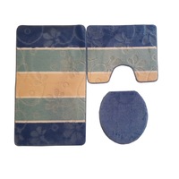 set covorase baie 3 piese dimensiune 100x60 cm 100 polipropilena strat antiaderent latex bleu imagen 50_0_
0
