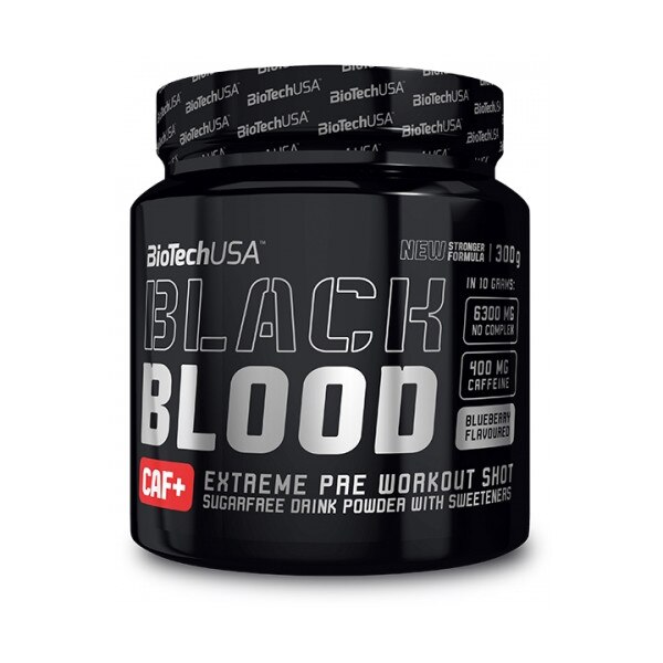 Pudra energizanta Black Blood CAF+, 300 g, Biotech