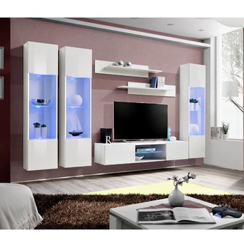 Living Genarom Fly P 23 WW FY P3, Alb/Alb Lucios, 310 x 190 x 40 cm Living Genarom Fly P 23 WW FY P3, Alb/Alb Lucios, 310 x 190 x 40 cm