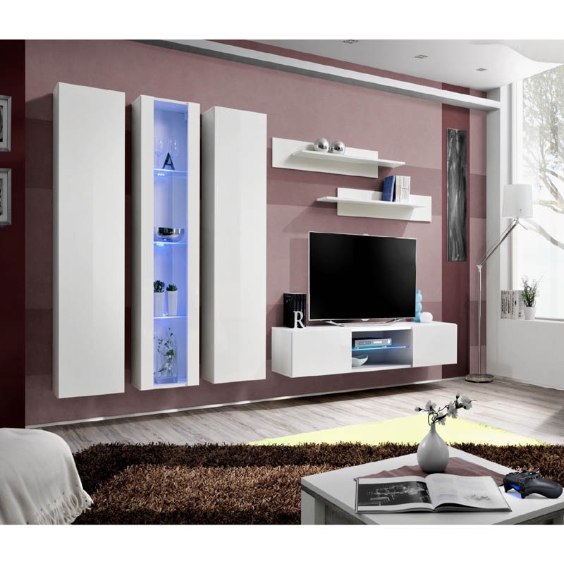 Living Genarom Fly P 23 WW FY P4, Alb/Alb Lucios, 310 x 190 x 40 cm