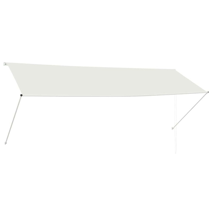 vidaXL feltekerhető krémszínű napellenző 350 x 150 cm 143768