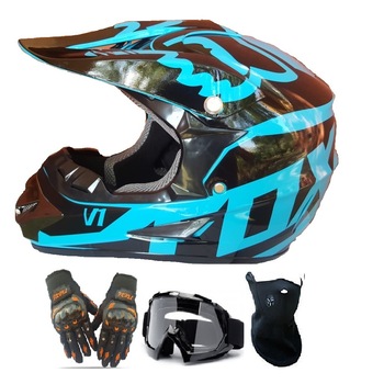 Set Casca Cross/Enduro/Atv AHP-V4 Albastru, S Set Casca Cross/Enduro/Atv AHP-V4 Albastru, S
