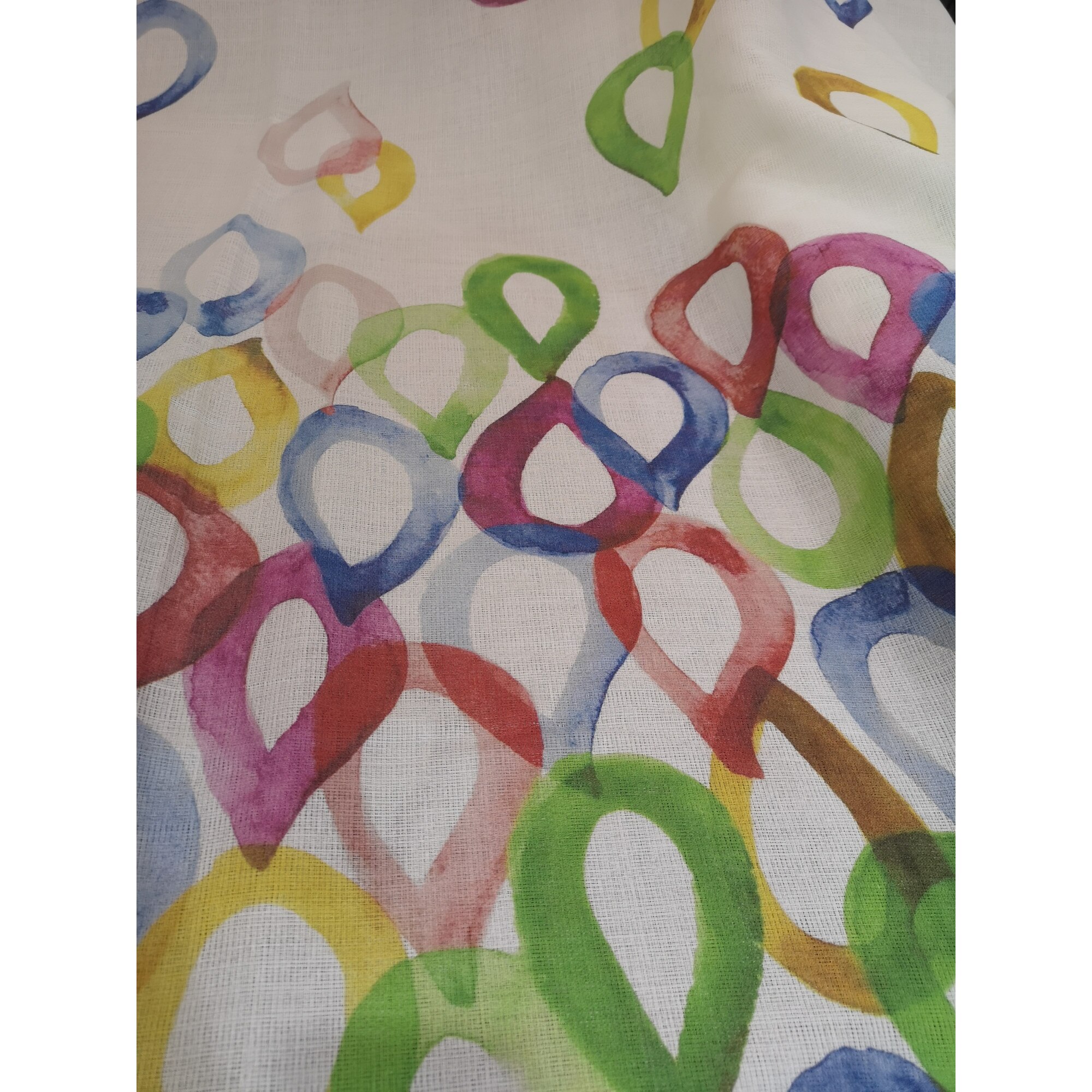 Material textil pentru perdea Gocce multicolor 300cm