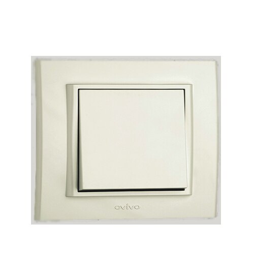 Intrerupator simplu OVIVO Mina alba si rama