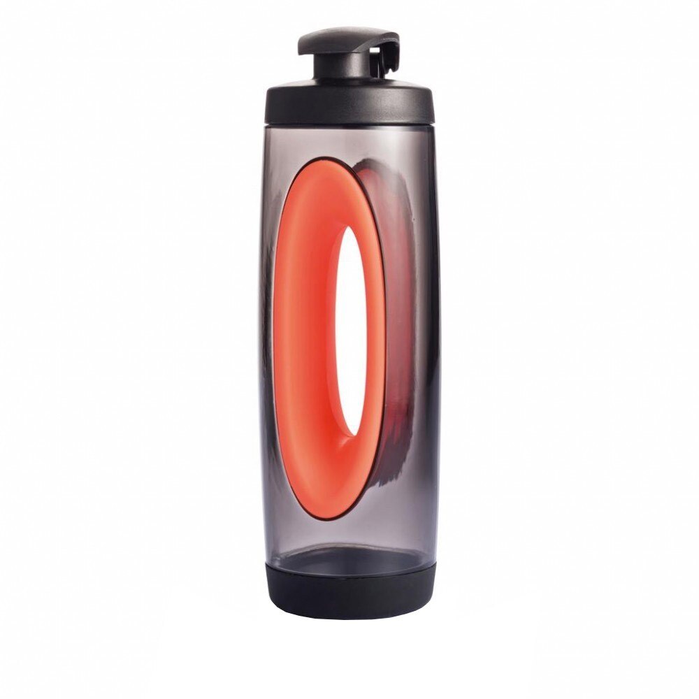 Sticla sport 550 ml, XD by AleXer, BP, tritan, pp, rosu, breloc inclus din piele ecologica si metal