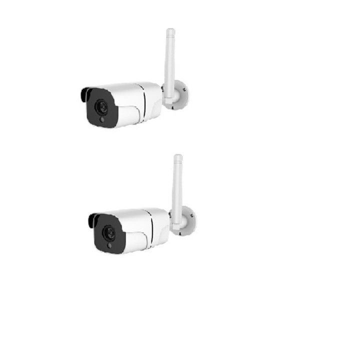 Пакет от 4 външни безжични IP камери за наблюдение FN-TECH VRC 400 full HD 1920x1080 p двупосочна комуникация