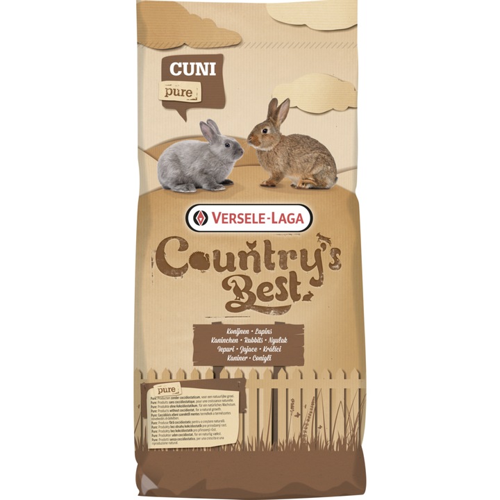 Hrana iepuri Country's Best - Cuni Fit Pure, Versele Laga, 20kg