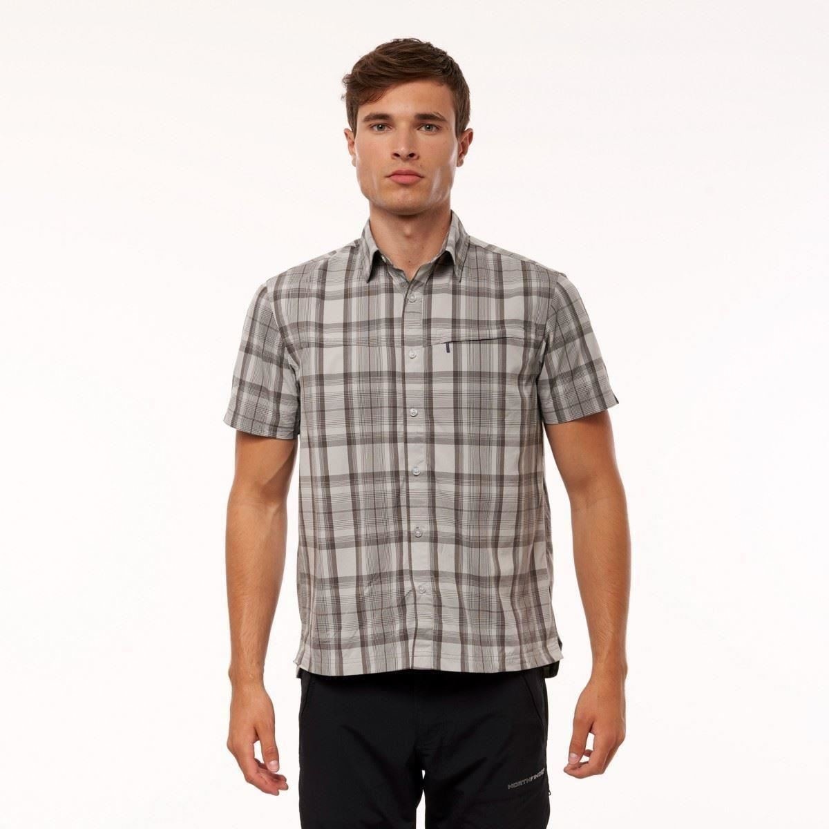 Camasa barbati NORTHFINDER Lemon KO-30462OR, Gri