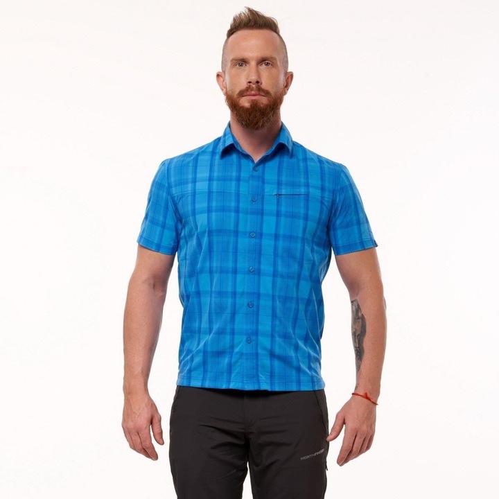 Camasa cu respirabilitate ridicata pentru barbati Lemon darkmiro, Albastru