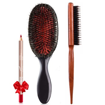 Set Perie Ovala Profesionala Coafor Par Mistret Black P5 + Contur Buze Cadou + Piaptan Tapat Set Perie Ovala Profesionala Coafor Par Mistret Black P5 + Contur Buze Cadou + Piaptan Tapat