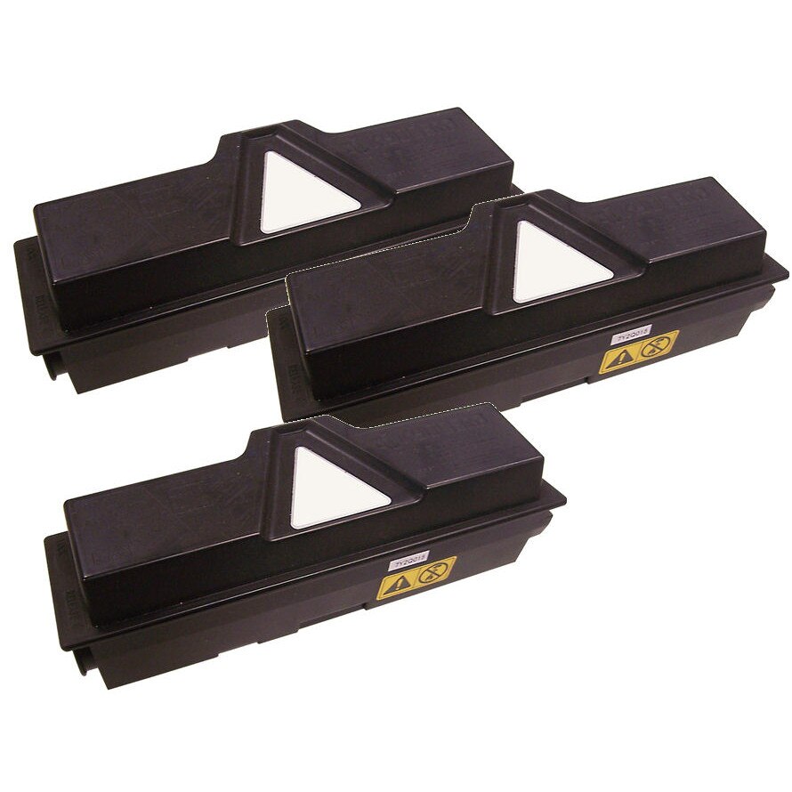 Set 3 Cartuse toner TK 170 BK 21600 Pag compatibile Kyocera FS-1320 D / FS-1320 DN / FS-1370 DN Ecosys P 2100 Series / P 2135 d / P 2135 dn