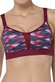 Sutien push-up pentru sport, Triumph Triaction Boost Lite WHU, 75D, bordo Sutien push-up pentru sport, Triumph Triaction Boost Lite WHU, 75D, bordo