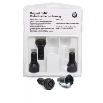 Set 4 suruburi/prezoane + cheie antifurt roti Originale/OE, M14X1,25, BMW Seria 5 F10 2009-2016 Set 4 suruburi/prezoane + cheie antifurt roti Originale/OE, M14X1,25, BMW Seria 5 F10 2009-2016