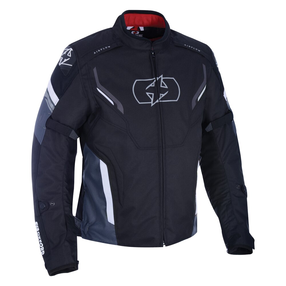 Geaca moto OXFORD - Melbourne 3.0 - negru / alb - XL