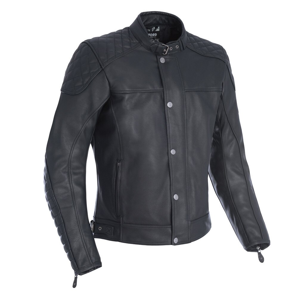 Geaca piele OXFORD - Hampton - negru - 2XL