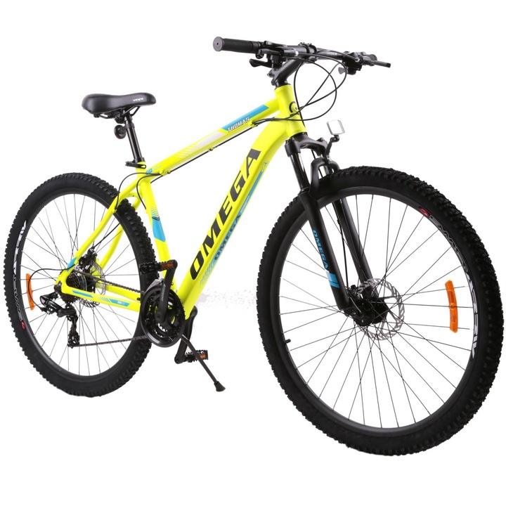Omega Bikes MTB Thomas 29" Kerékpár, 49 cm, 21 sebességes sárga, 2022