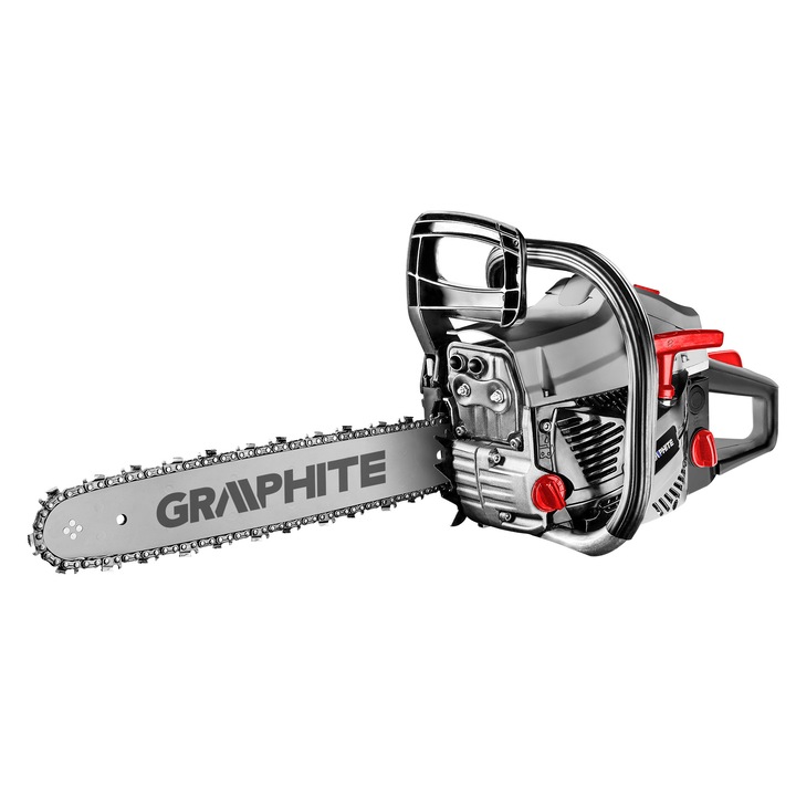 Бензинова дърворезачка GRAPHITE, Верижен трион, С вкл.аксесоари, 2kW, 458mm