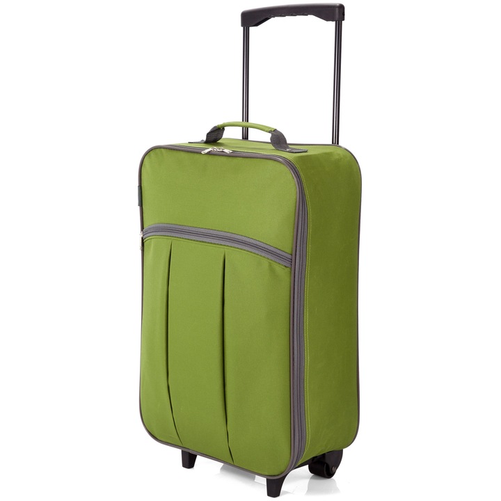 Сгъваем куфар, BENZI, 2 колела, BZ 5371 - 55 cm, Зелен