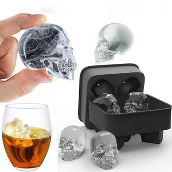 Forma cuburi de gheata Craniu Mystyle Pro din silicon - potrivita si pentru uz profesional Forma cuburi de gheata Craniu Mystyle Pro din silicon - potrivita si pentru uz profesional