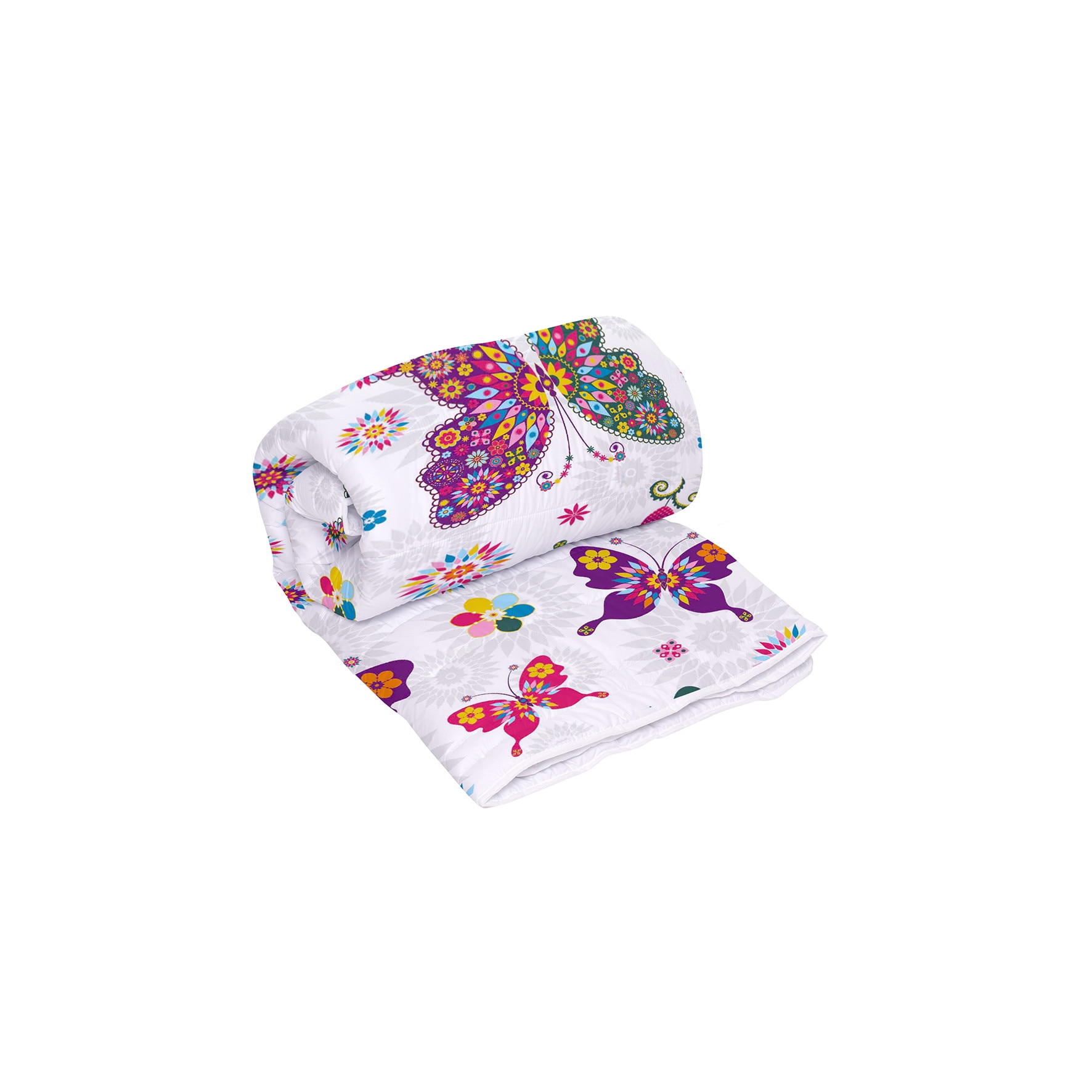 Pilota, Alcam, Papillons, microfibra matlasata, 140 x 200 cm, 250g/mp