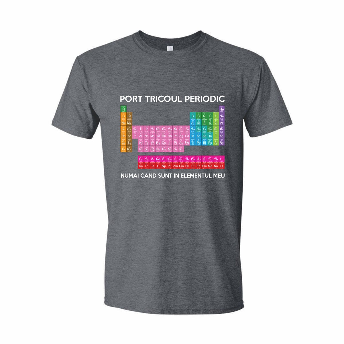 Tricou Personalizat pentru Barbati Gri Inchis, Marimea 2XL - 