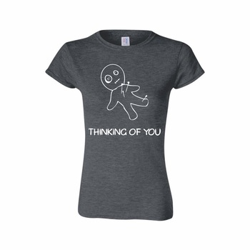 Tricou Personalizat pentru Femei Gri Inchis, Marimea 2XL -  Tricou Personalizat pentru Femei Gri Inchis, Marimea 2XL -