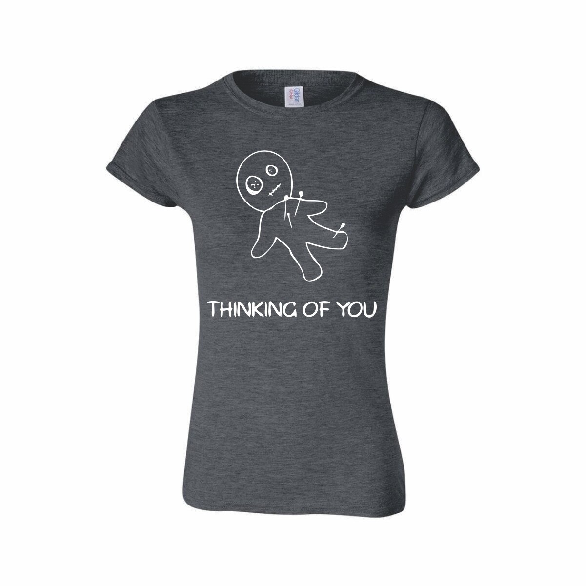 Tricou Personalizat pentru Femei Gri Inchis, Marimea M - 