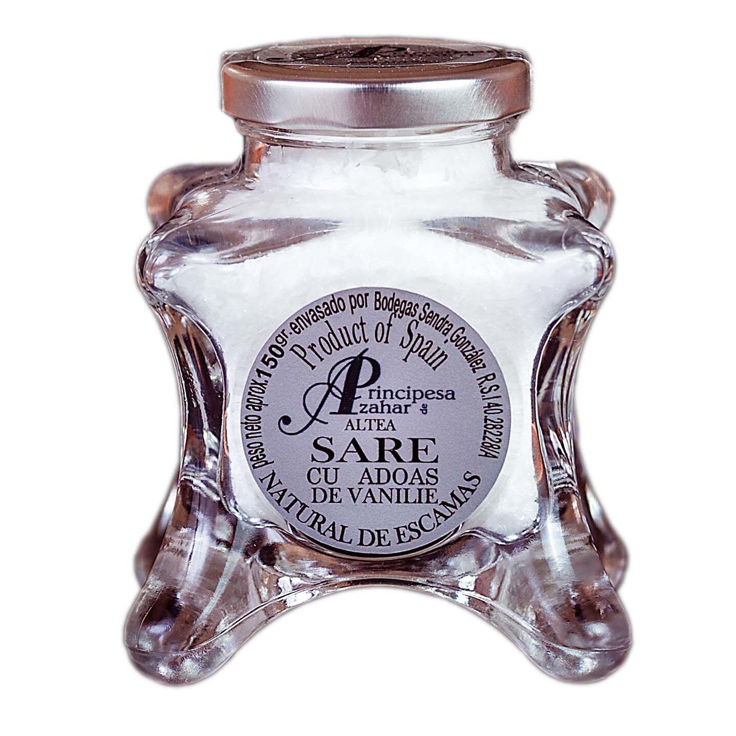 Sare de mare naturala vanilie lux, Principe de Azahar, Spania, 150g