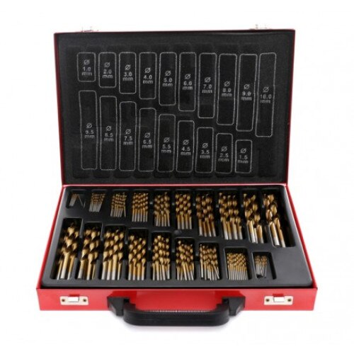 Set Burghie de titan pentru metal 170 buc KraftProfesional. KD991