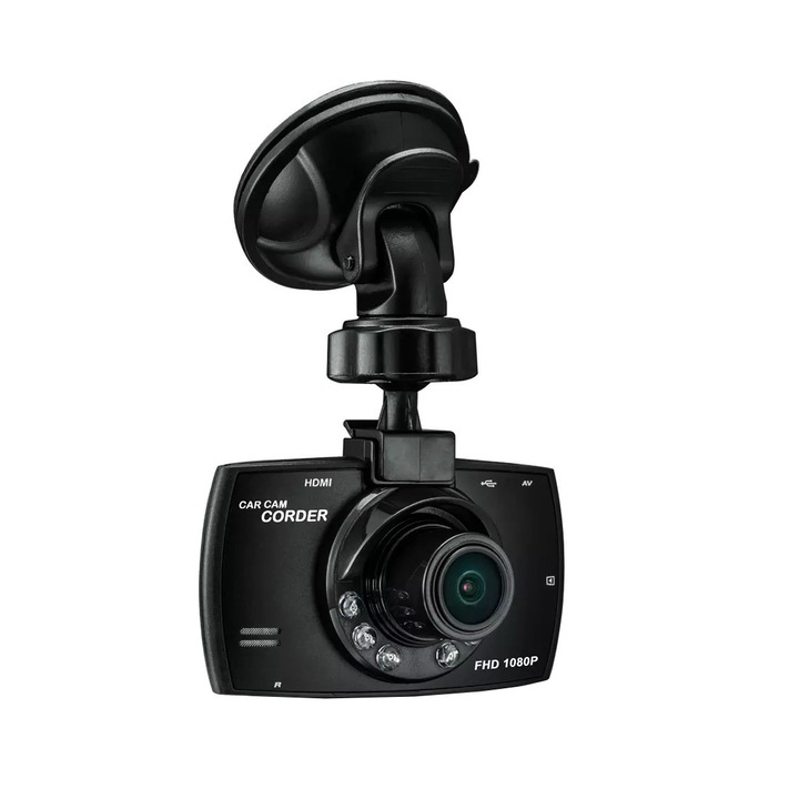 DVR видеокамера за автомобил, FHD 1080P, G-сензор WDR, Нощен изглед, 170 градуса широк обектив, SOS сензор за движение