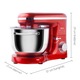 Mixer cu bol de 6L din inox, Biovita MB-1500PRO, 2 kg aluat, putere 1500W, 4 accesorii, 6 viteze + puls, Rosu