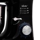 Mixer cu bol de 6L din inox, Biovita MB-1500PRO, 2 kg aluat, putere 1500W, 4 accesorii, 6 viteze + puls, Negru