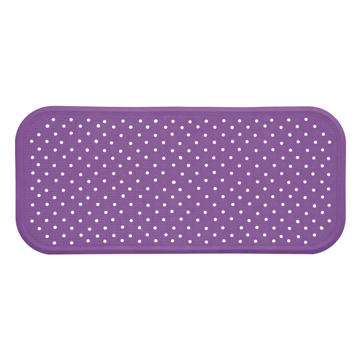 Covoras antiderapant pentru cada cu ventuze 76x34cm violet