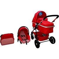 carucior nou nascuti 3 in 1 baby care pro yk cu geanta bebe inclusa  cadru aluminiu landou scoica auto spatar reglabil 3 trepte rosu imagen 59_0_
0