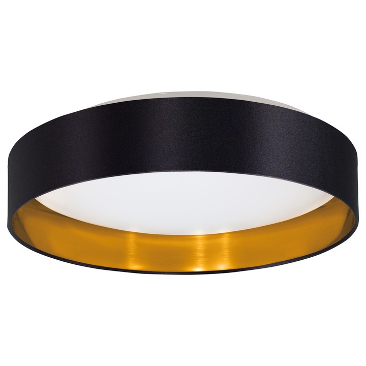 Plafoniera textila, Maserlo, 31622, Negru, LED 16W, 1500lm