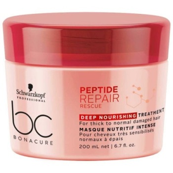 Masca de par Schwarzkopf Professional BC Bonacure Peptide Repair Rescue Deep Nourishing 200ml Masca de par Schwarzkopf Professional BC Bonacure Peptide Repair Rescue Deep Nourishing 200ml