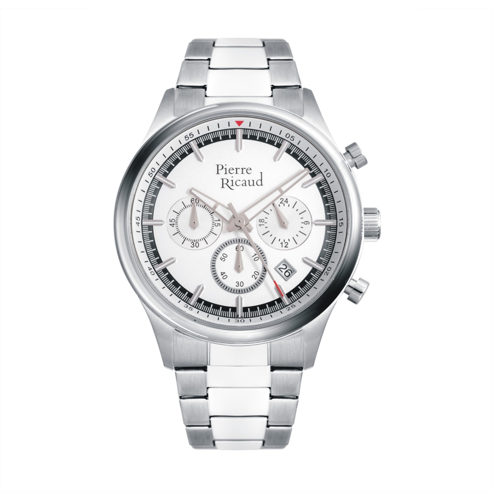 Ceas Pierre Ricaud P97207.5113CH argintiu, alb