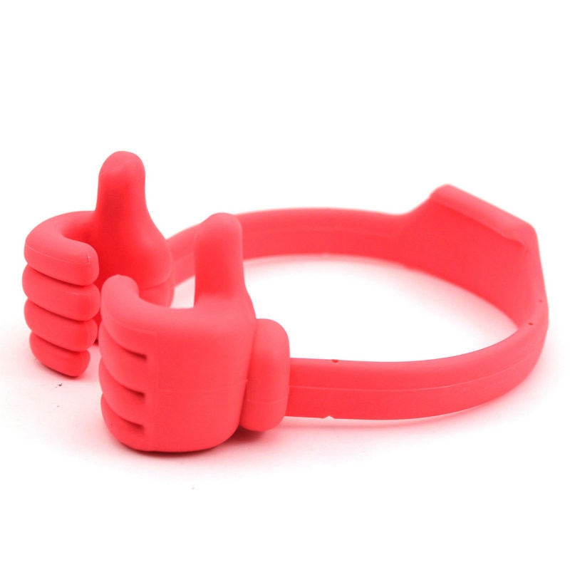 Set 5 x Suport Telefon Manute Flexibile, Universal, Silicon, Rosu