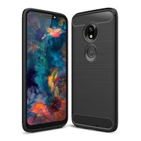 Husa Flexibila Antisoc Carbon pentru Motorola Moto G7 Play, Negru