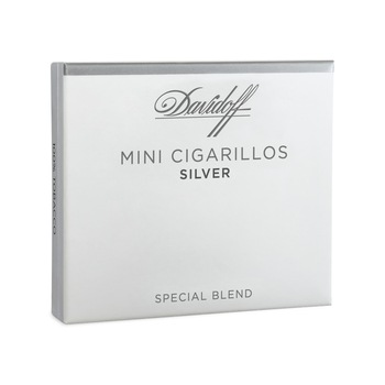 Trabucuri Davidoff Mini Cigarillos Silver 20s Natural Cutie (20 bucati) Trabucuri Davidoff Mini Cigarillos Silver 20s Natural Cutie (20 bucati)